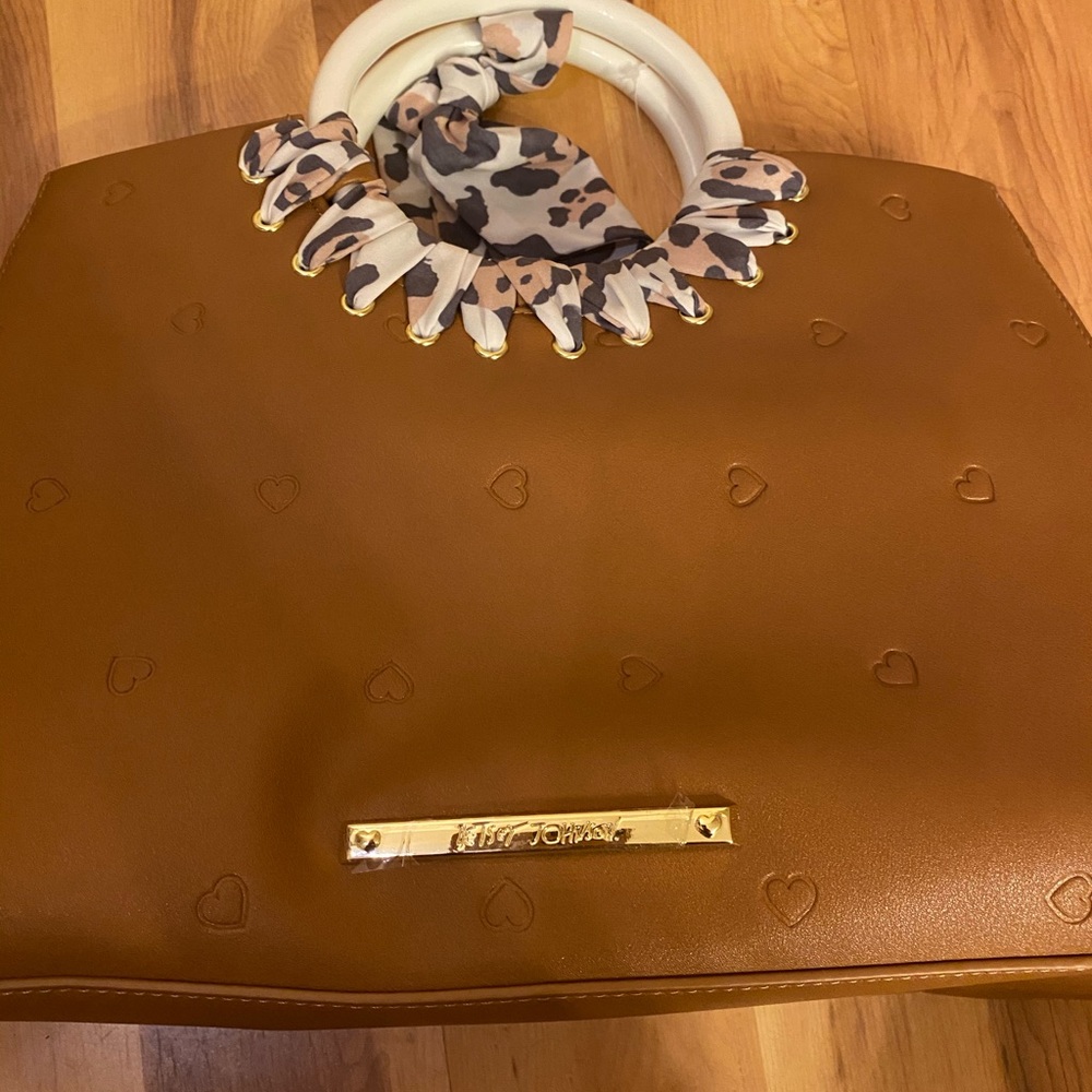 Betsy Johnson Cognac Purse
